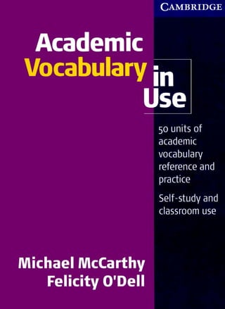 Academic vocabulary in use- Cambridge