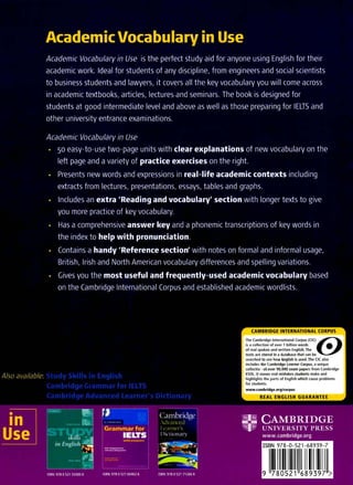 Academic vocabulary in use- Cambridge