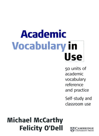 Academic vocabulary in use- Cambridge