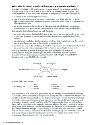 Academic vocabulary in use- Cambridge