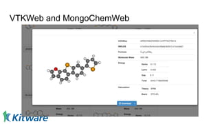 VTKWeb and MongoChemWeb
 