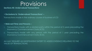 Undervalued Transaction Avoidance Transactions PPTyyububunuunununb | PDF