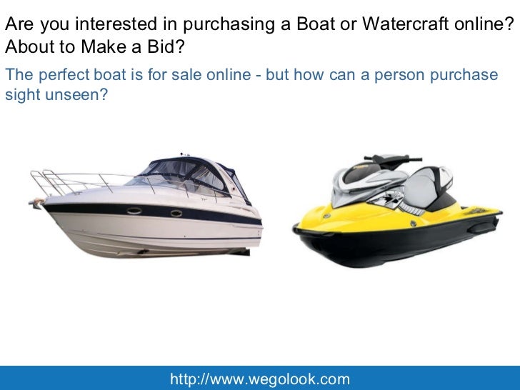 Avoid Boat Scams Online using Onsite Boat Verification Services from