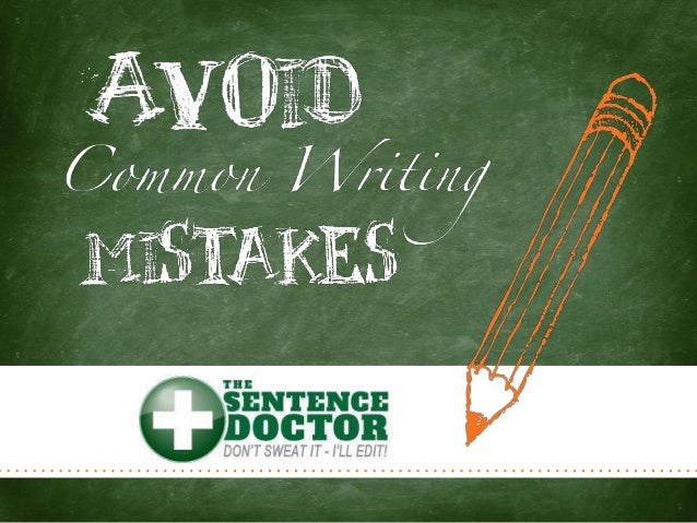 Common mistakes in essay writing