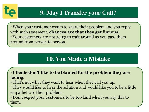 empathy statements for customer service representatives