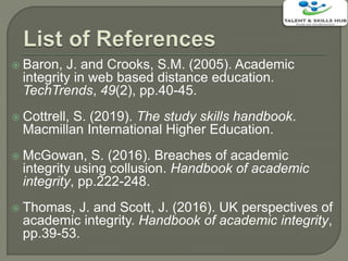 Avoiding academic misconduct | PPTX