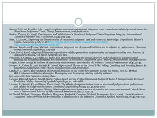 Where do researchers go from here?  Practitioners?Future Directions for SJTs