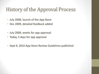 Avoiding apple rejection | PPTX