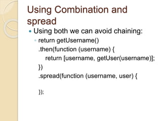 Avoiding callback hell in Node js using promises | PPT