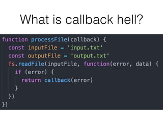 Avoiding Callback Hell From JavaScript | PPT