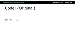 Code! (Original)
ctx->Map(...);
 
