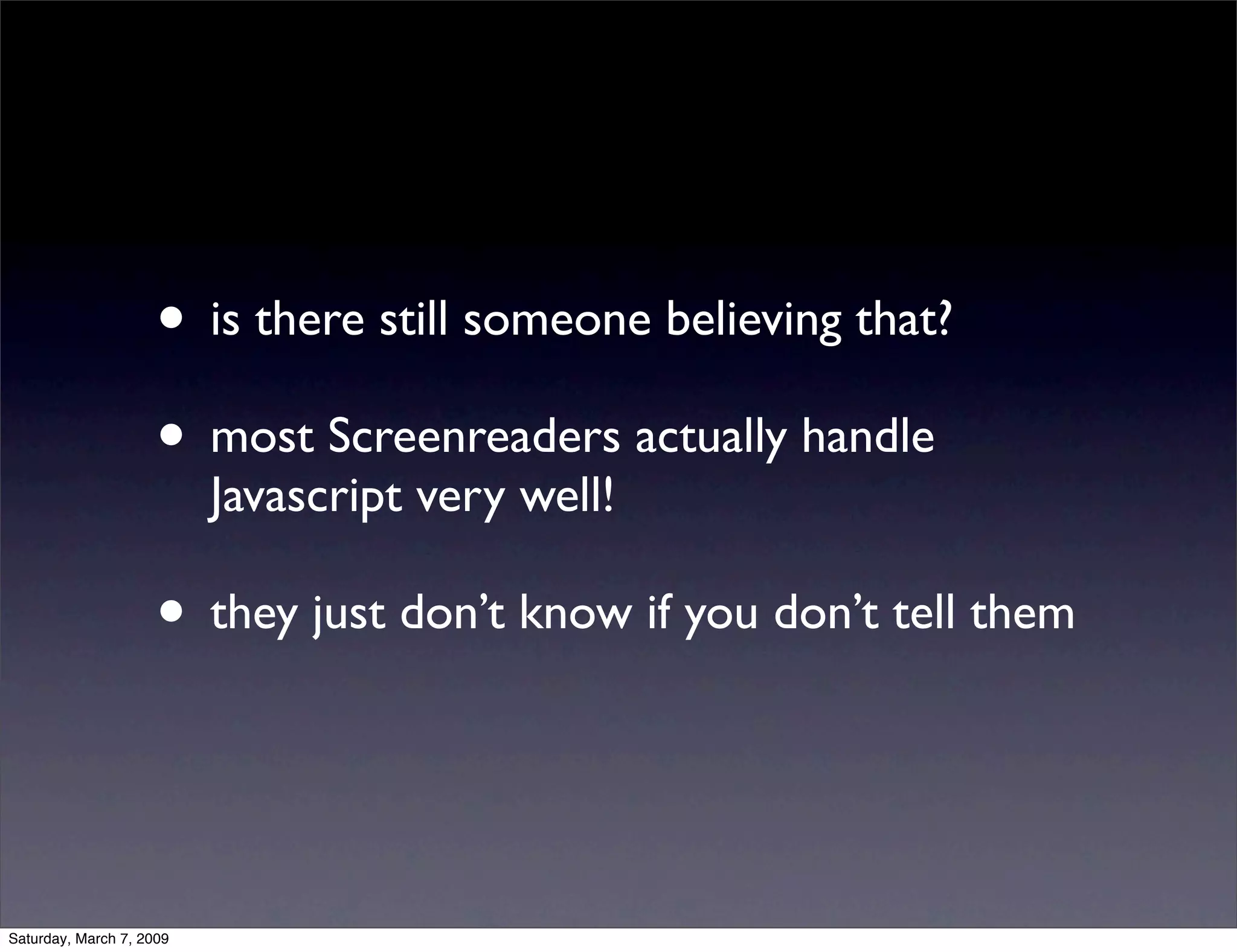 Avoiding common Accessibility mistakes