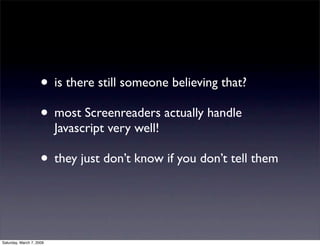 Avoiding common Accessibility mistakes