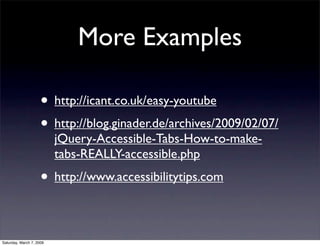 Avoiding common Accessibility mistakes