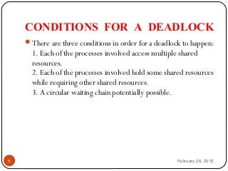 Avoiding dead lock in embedded systems | PPT