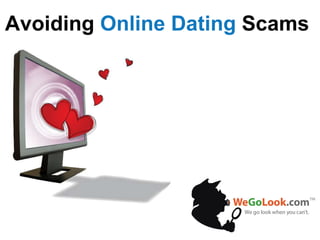 Avoiding  Online Dating  Scams  