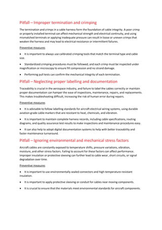 Avoiding Pitfalls In Aerospace Cable Harnesses | PDF