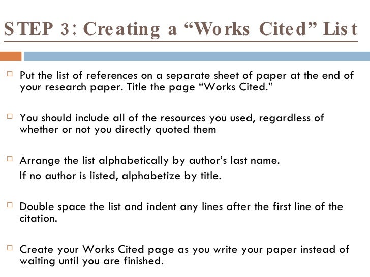 avoiding plagiariarism and using mla citation how should references on a works cited page be arranged