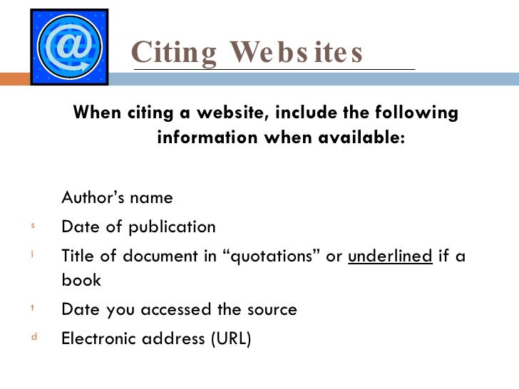 mla citation for websites