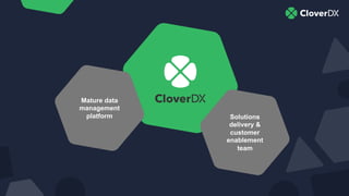 Solutions
delivery &
customer
enablement
team
Mature data
management
platform
 