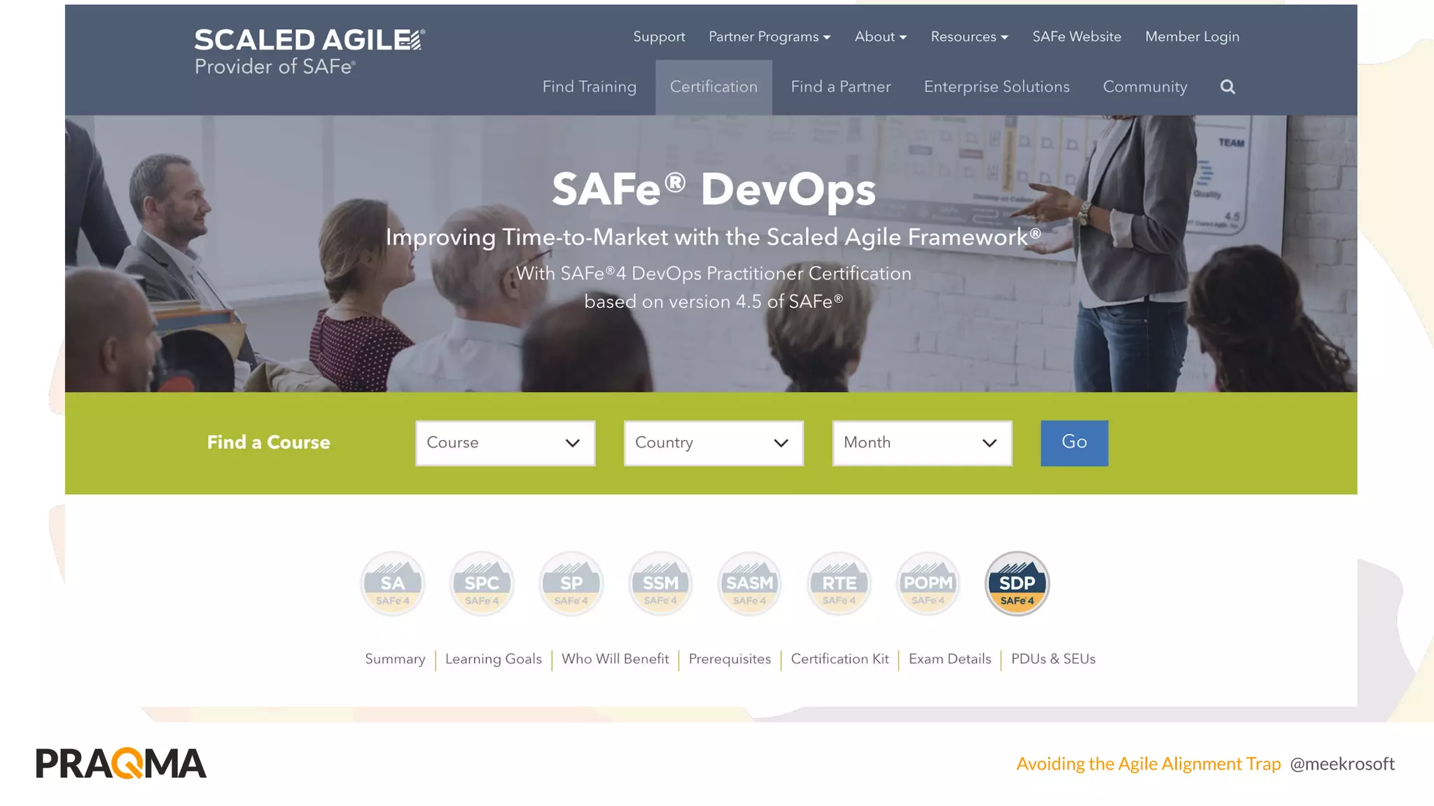 Avoiding the Agile Alignment Trap @meekrosoft
 