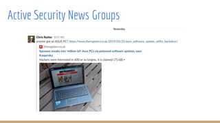 Active Security News Groups
 
