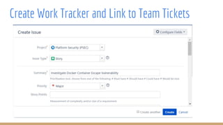 Create Work Tracker and Link to Team Tickets
 