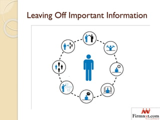 Leaving Off Important Information
 