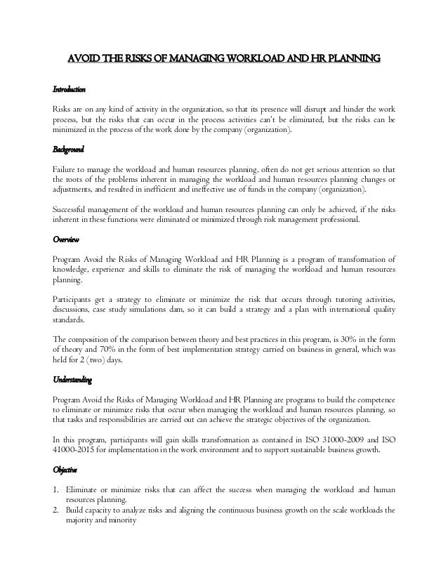 How can business plan helps in avoiding risk