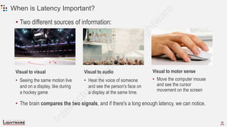 Latency Visual AVoIP Basics presentation for beginners. | PDF