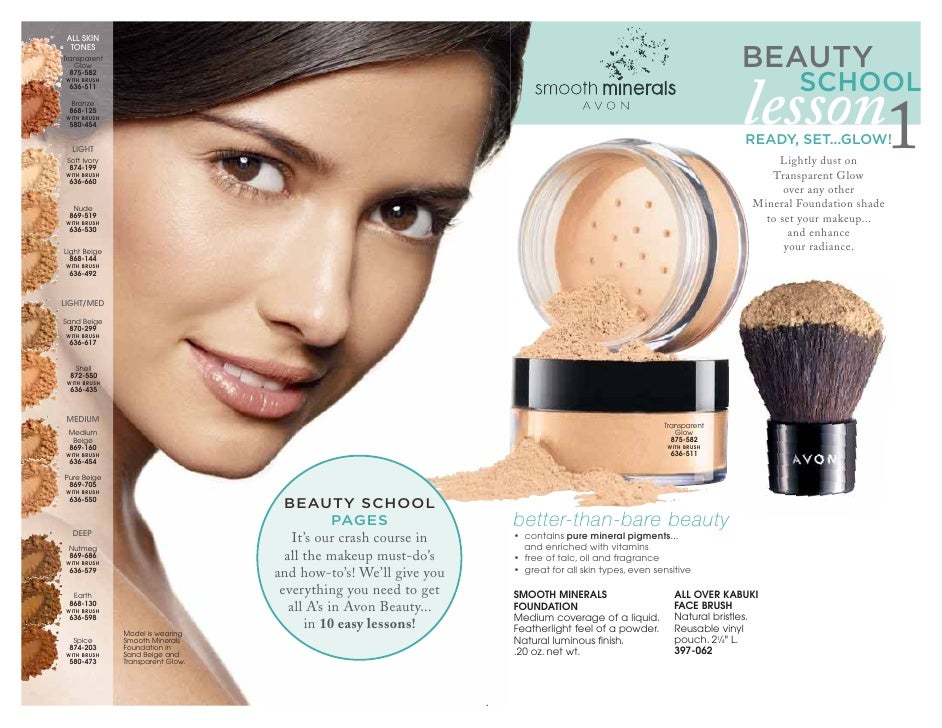 Avon Smooth Minerals Powder Foundation Color Chart