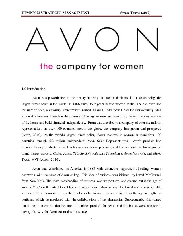 Avon case study questions picture