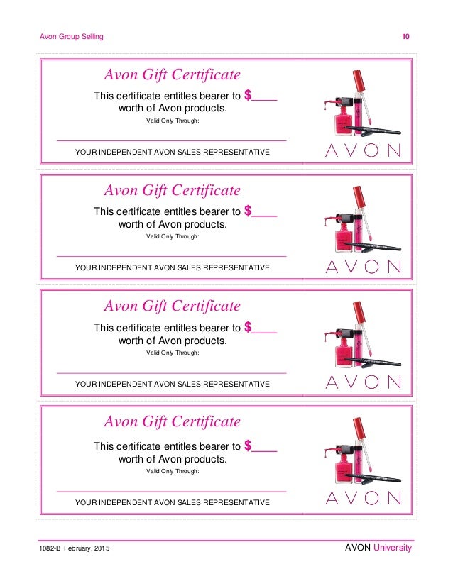 Avon Home Party Plan - February 2015