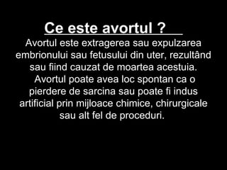 Avort | PPT