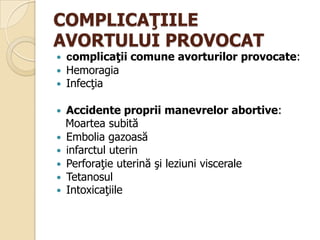Avortul si consecintele lui | PPTX