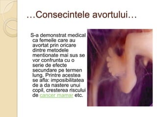 Avortul si consecintele lui | PPTX