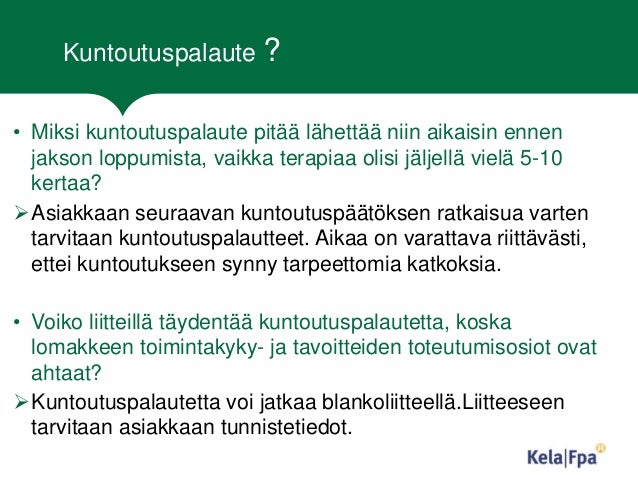 Kuntoutussuunnitelma kela Kuntoutussuunnitelma kela