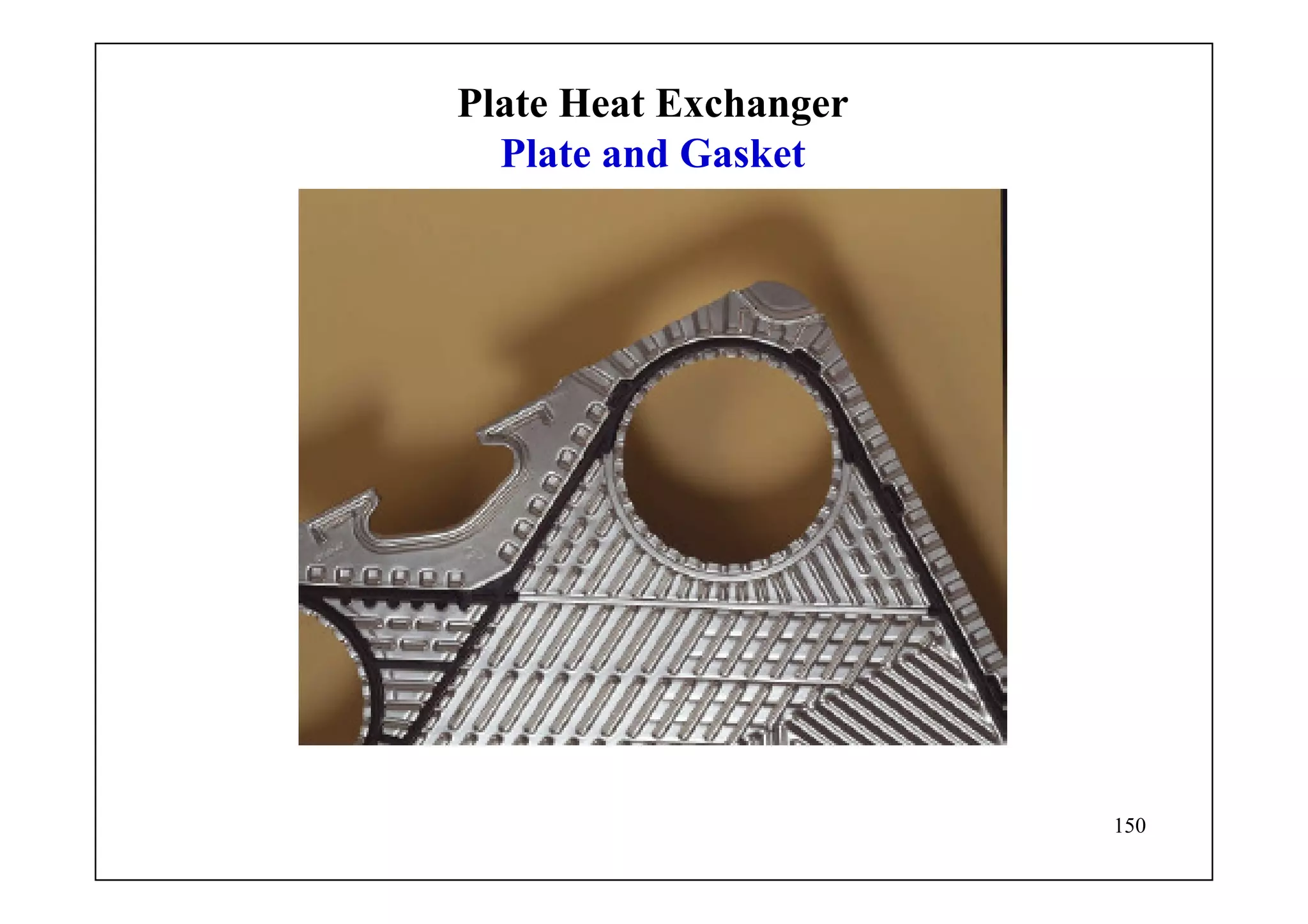 150
Plate Heat Exchanger
Plate and Gasket
 
