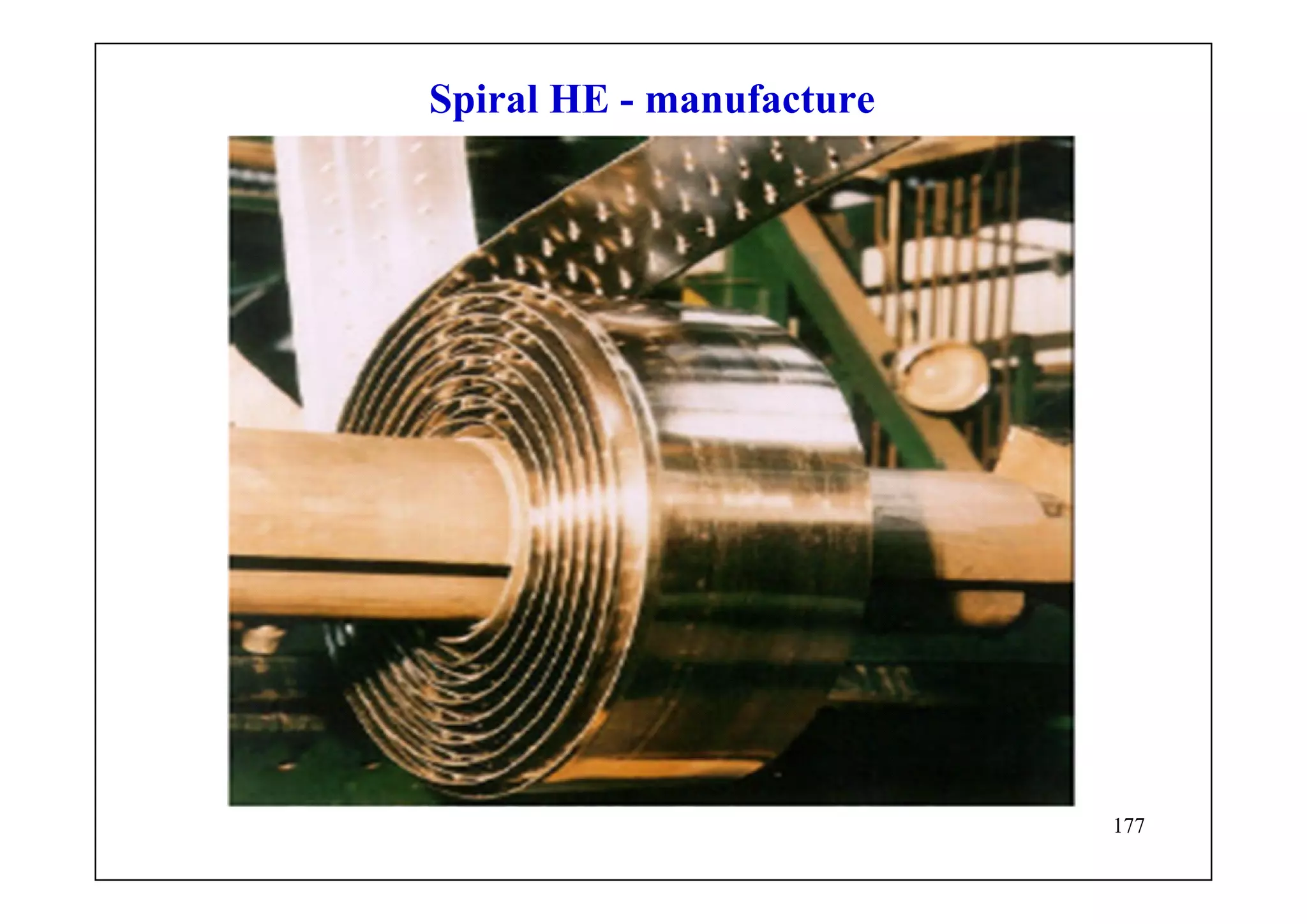177
Spiral HE - manufacture
 
