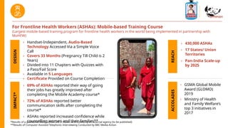 Kilkari and Mobile Academy Slides for AVPN | PPTX