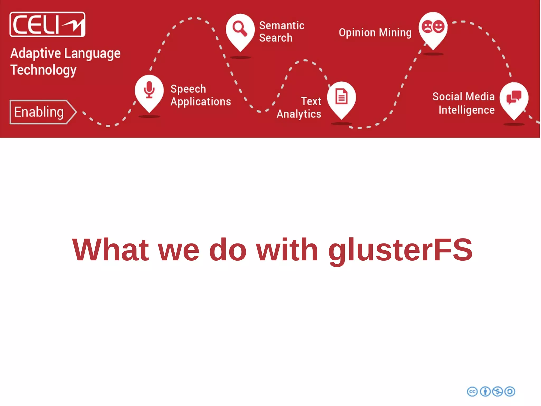 What we do with glusterFS 
 