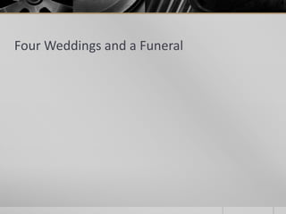 Four Weddings and a Funeral

 