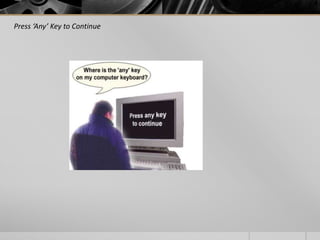 Press ‘Any’ Key to Continue

 