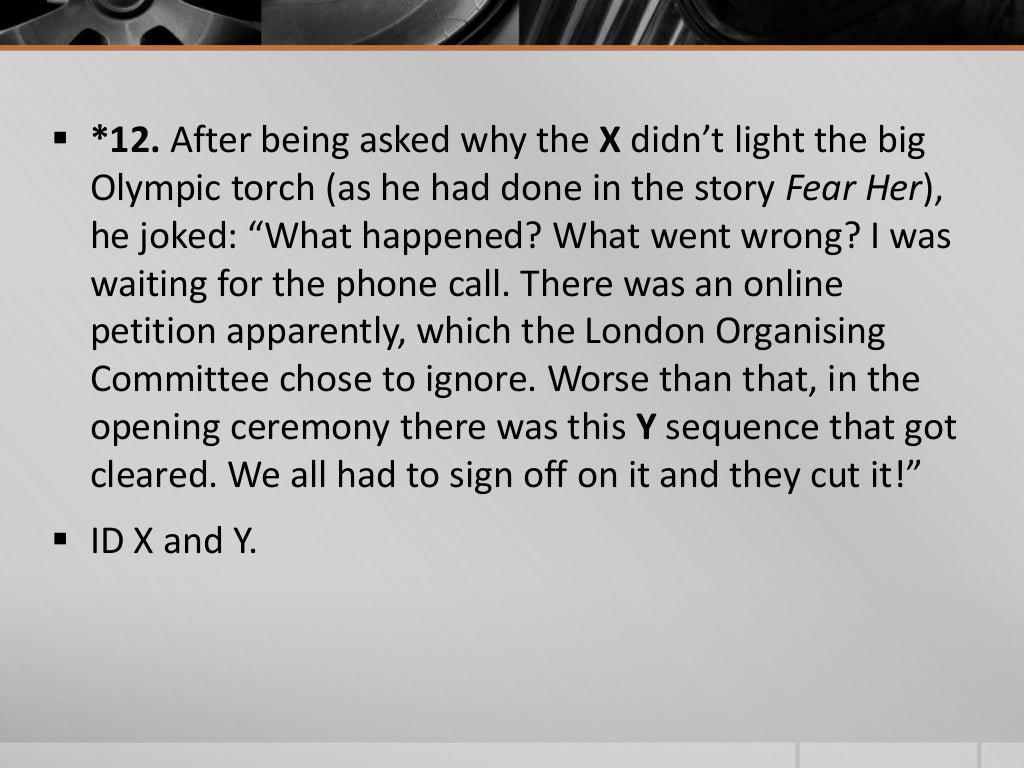 Audio Visual Quiz Nov 19,2013