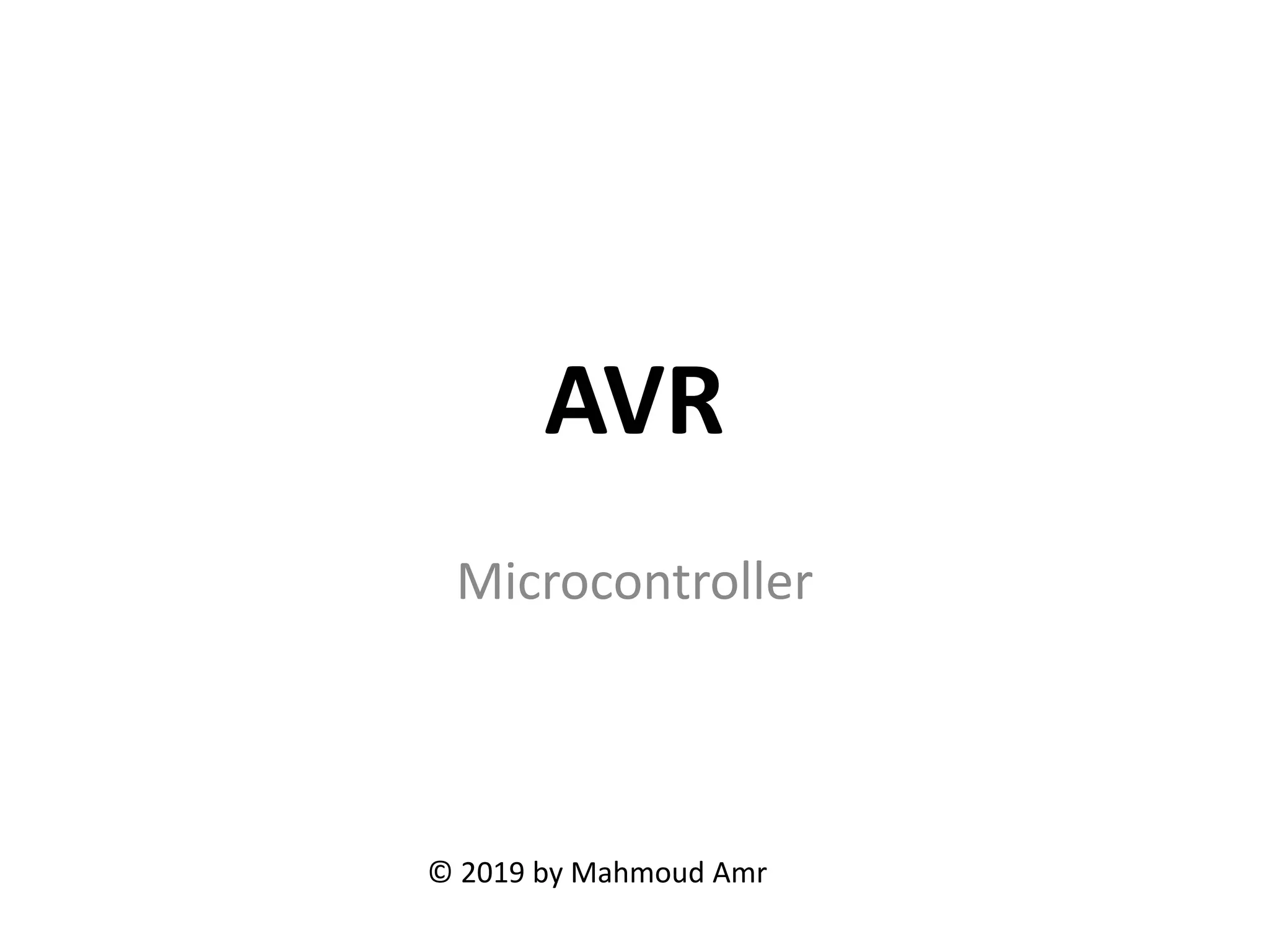 Microcontroller avr | PPT