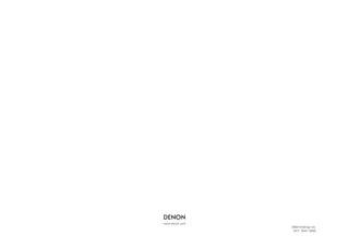 DM Holdings Inc.
5411 10441 009D
www.denon.com
 