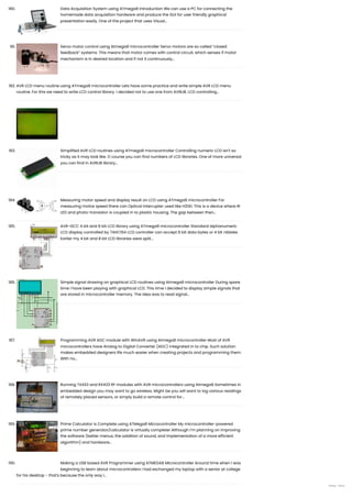 AVR atmega8 microcontroller based projects list - ATMega32 AVR.pdf
