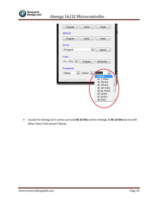 AVR Micro controller Interfacing | PDF