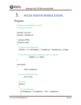 AVR Micro controller Interfacing | PDF