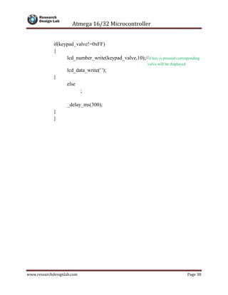 AVR Micro controller Interfacing | PDF